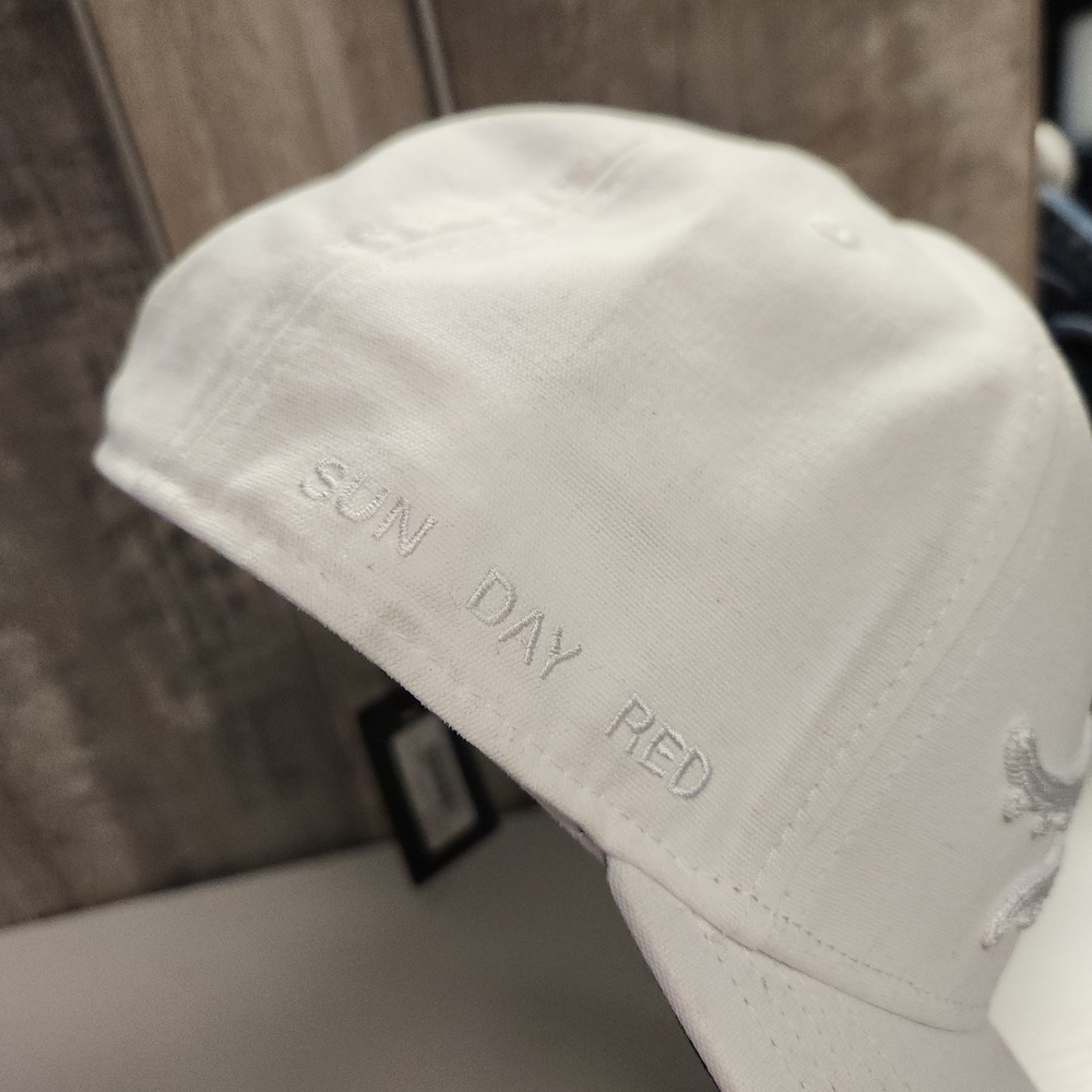 Sun Day Red x Tiger Wood Jupiter Chain Stitch 6 Panel Snapback White NWT *Read - Picture 10 of 10